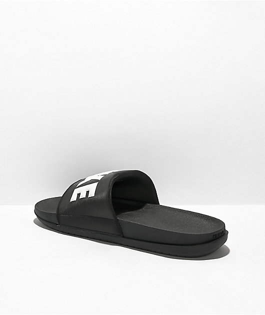 Nike Men s Offcourt Black White Slide Sandals Zumiez