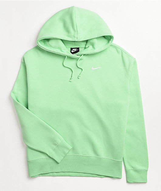 pastel green nike hoodie