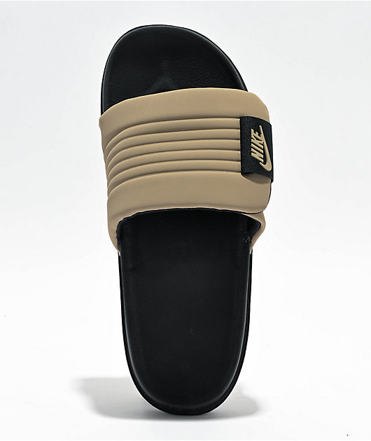 Nike Offcourt Adjust Black & Khaki Slide Sandals