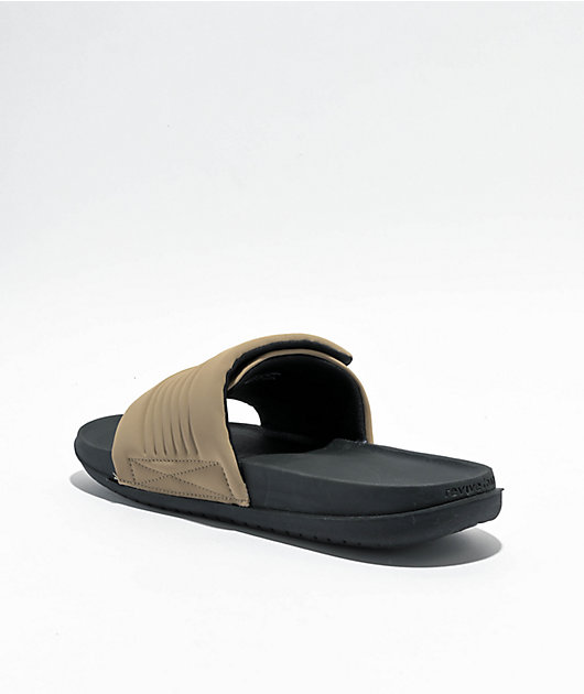 Nike Offcourt Adjust Black & Khaki Slide Sandals