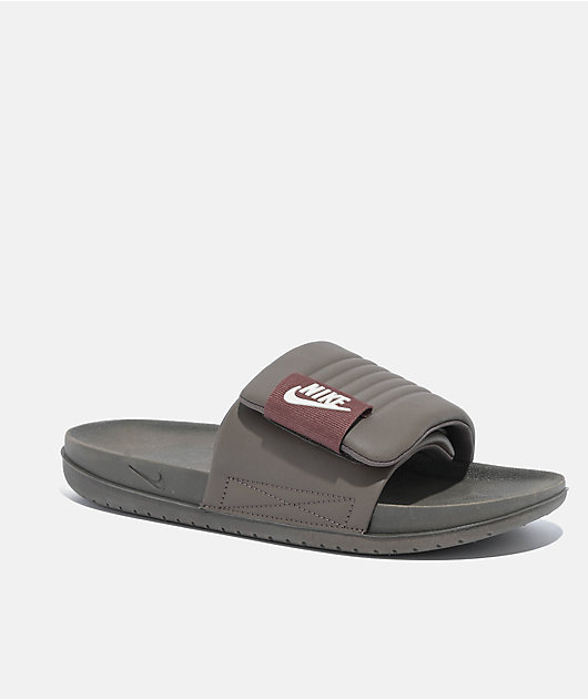 Nike Offcourt Adjust Ironstone & Coconut Slide Sandals | Zumiez