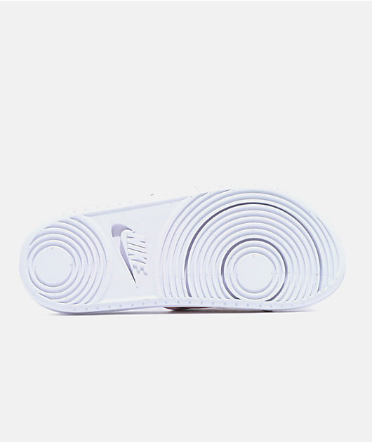 Nike Offcourt Adjust White & Pink Slide Sandals | Zumiez