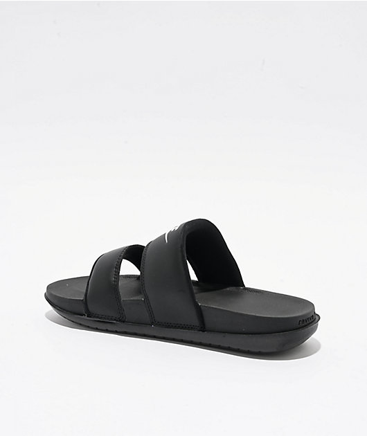 Nike Offcourt Duo Black & White Slide Sandals | Zumiez