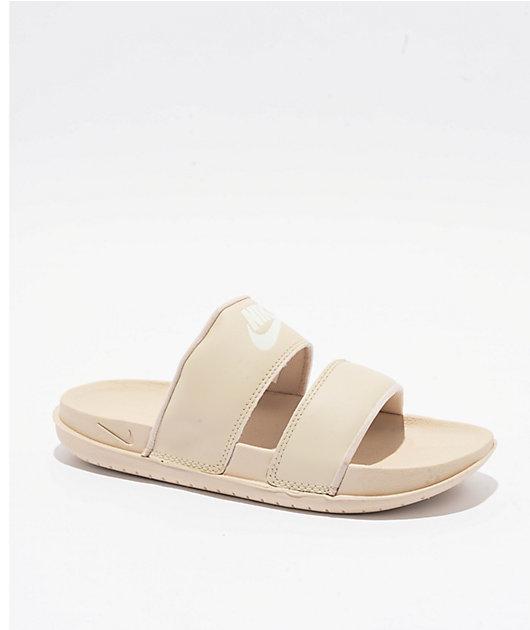 ◆Nike◆ Offcourt Adjust W Sanddrift Washed Coral Pale Ivory Nike Offcourt Duo Sanddrift & Sail Slide Sandals | Zumiez