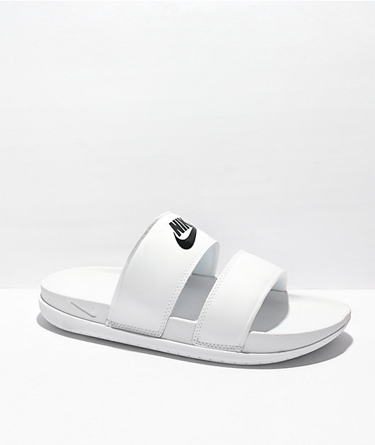 identificación política Sin sentido Nike Offcourt Duo White Slide Sandals
