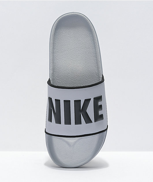 Nike Offcourt Grey & Black Slide Sandals