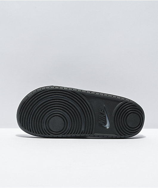 Sastre el último chorro Nike Offcourt sandalias deslizables grises y negras