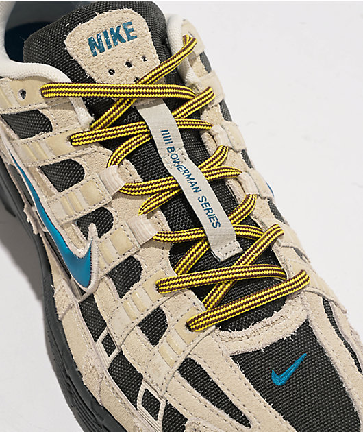 Nike P-6000 PRM CORDURA Light Orewood Brown & Green Abyss Lightning Shoes