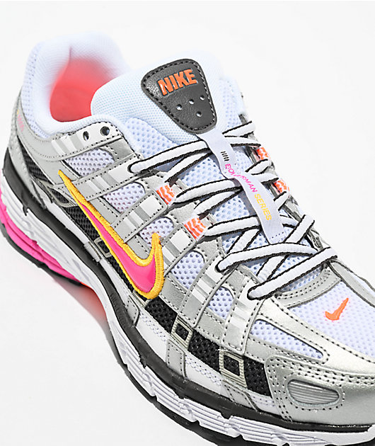Nike P-6000 White, Fuschia & Platinum Shoes | Zumiez