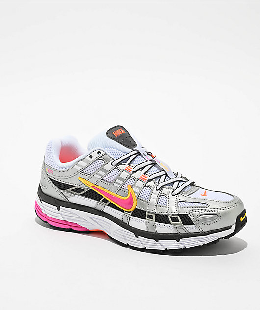 Nike P-6000 White, Fuschia & Platinum Shoes | Zumiez