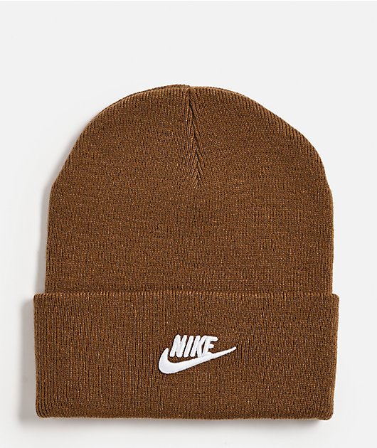 Nike Peak Mosswood Brown Beanie | Zumiez