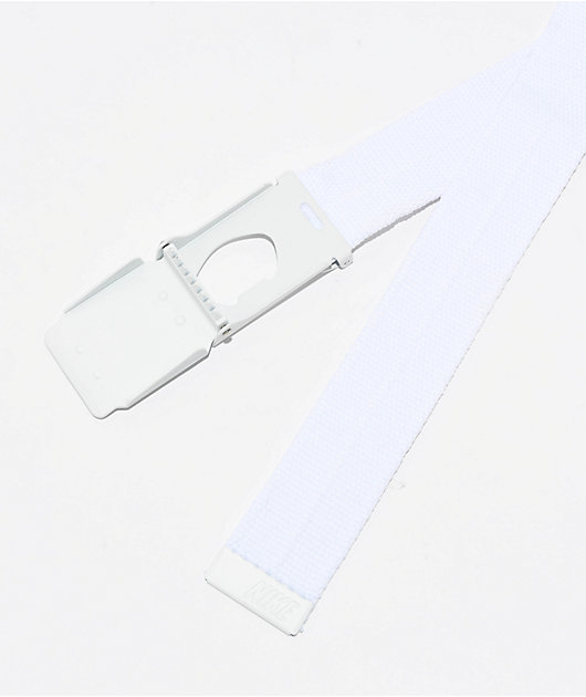Nike Ribbed Summit White Web Belt