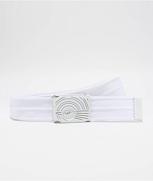 Nike white belt best sale