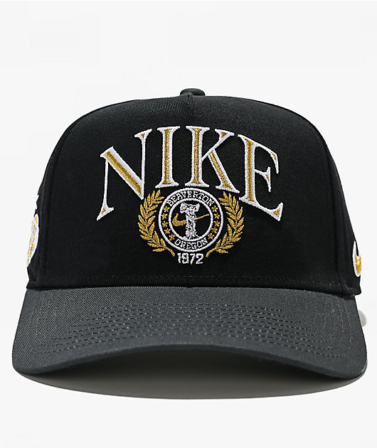 Nike Rise Structured A-Frame Black Snapback Hat