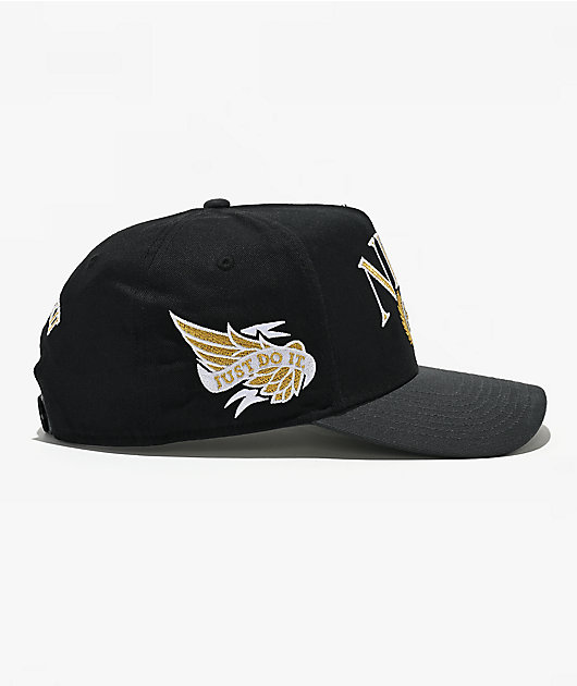 Nike Rise Structured A-Frame Black Snapback Hat