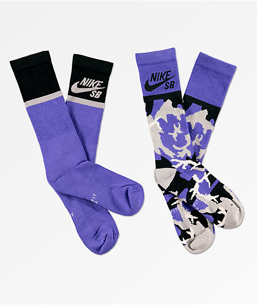 purple nike socks