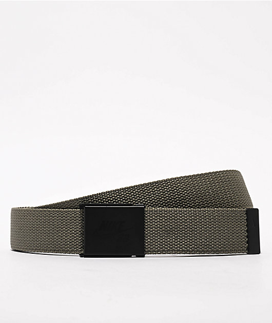 Nike SB 3-In-1 Black, Olive, & Khaki Web Belt Pack | Zumiez