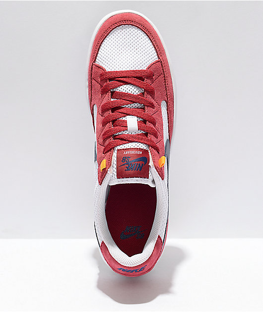Nike SB Adversary Red & Midnight Navy Skate Shoes