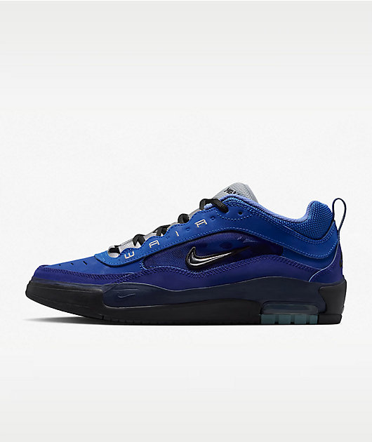 Nike SB Air Max Ishod Blue Void & Metallic Silver Skate Shoes