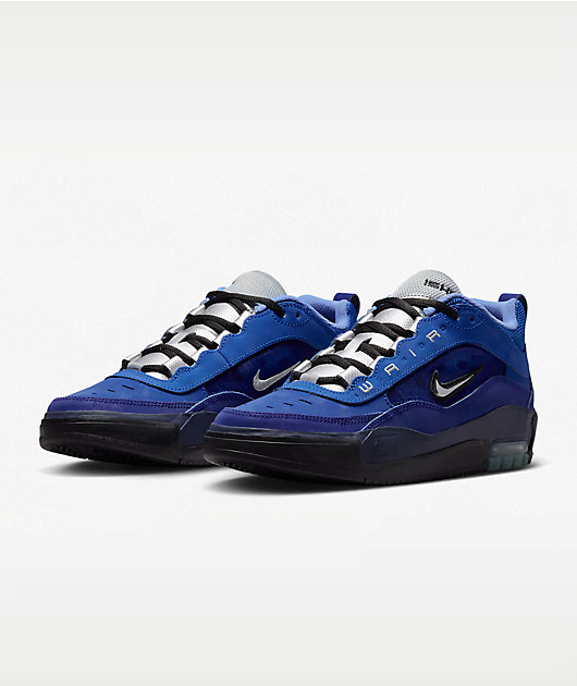 Nike SB Air Max Ishod Blue Void & Metallic Silver Skate Shoes