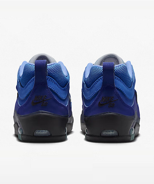Nike SB Air Max Ishod Blue Void & Metallic Silver Skate Shoes