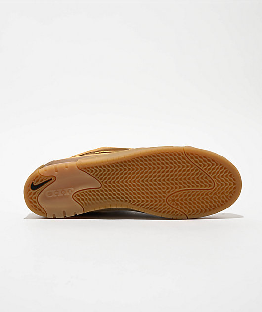 Nike SB Air Max Ishod Flax, Safety Orange, & Wheat Skate Shoes