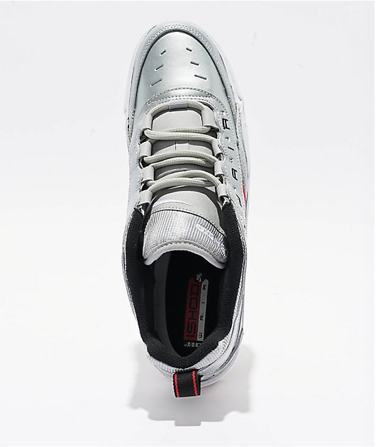 Nike SB Air Max Ishod PRM Metallic Silver & Varsity Red Skate Shoes