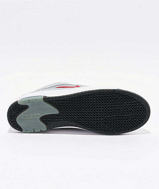 Nike SB Air Max Ishod PRM Metallic Silver & Varsity Red Skate Shoes