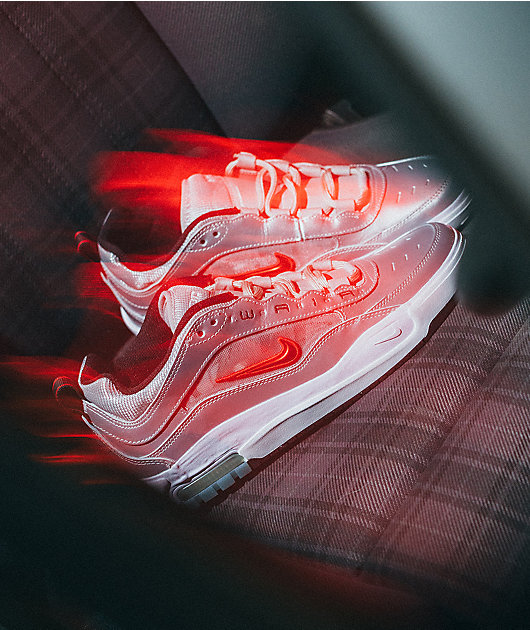 Nike SB Air Max Ishod PRM Metallic Silver & Varsity Red Skate Shoes