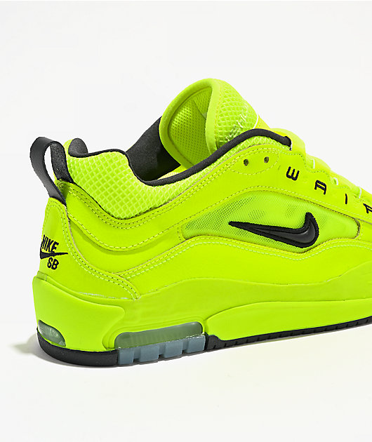 Nike SB Air Max Ishod PRM Volt & Black Skate Shoes