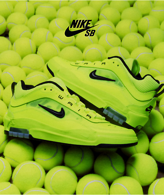 Nike SB Air Max Ishod PRM Volt & Black Skate Shoes