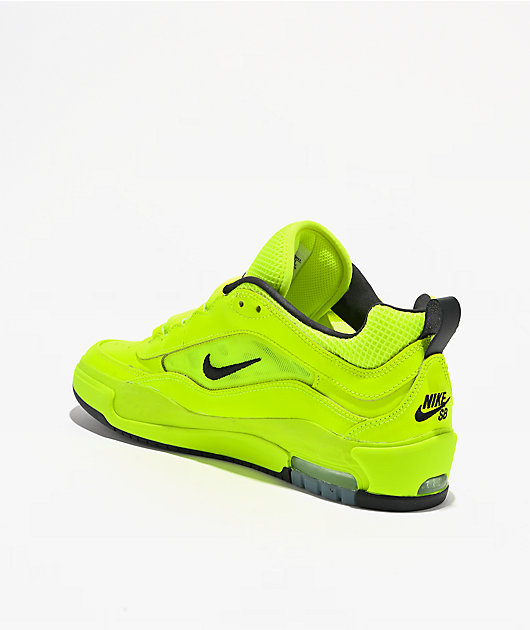 Nike SB Air Max Ishod PRM Volt & Black Skate Shoes