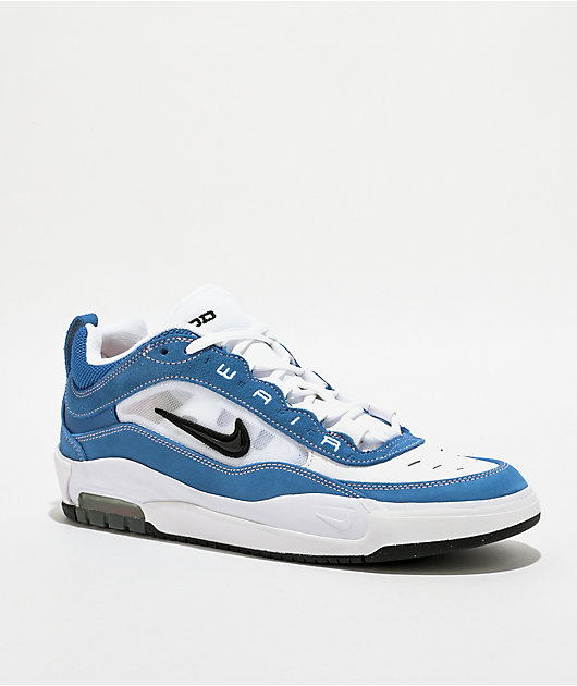 【新品】NIKE SB AIR MAX ISHOD/28.5cm Nike SB Air Max Ishod Star Blue, Black & White Skate Shoes | Zumiez