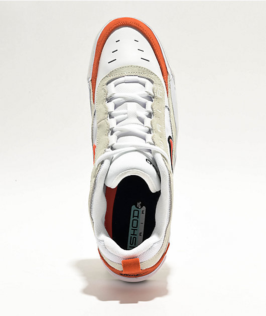 Nike SB Air Max Ishod Summit White & Orange Skate Shoes