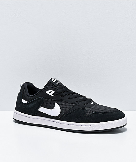 Nike SB Alleyoop Black & White Skate Shoes