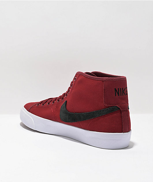 Nike SB BLZR Calzado de skate rojo prémium negro