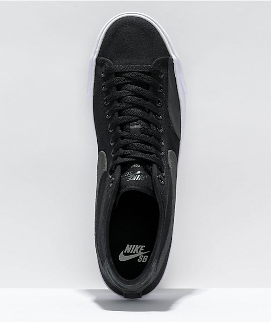Nike SB BLZR Court Mid Premium Black White Skate Shoes