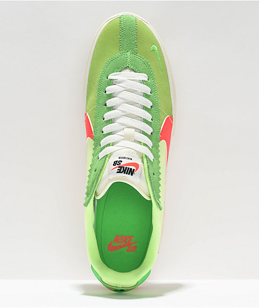 Nike orange and green shoes best sale