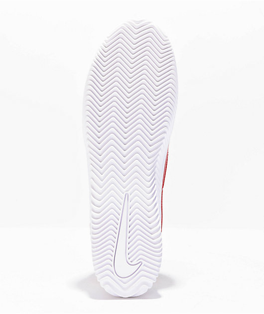 Nike SB BSRB White & Varsity Red Skate Shoes