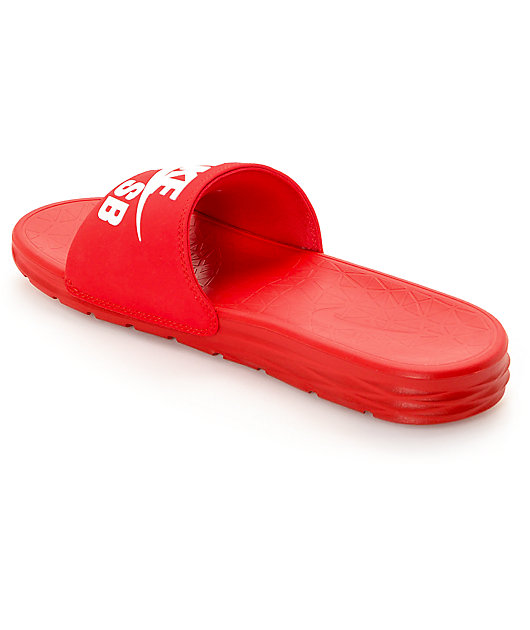 nike sb sandals red