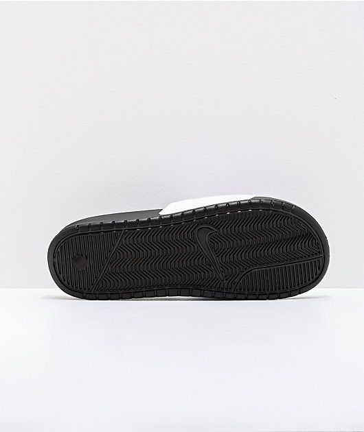 Nike SB Benassi sandalias blancas y negras