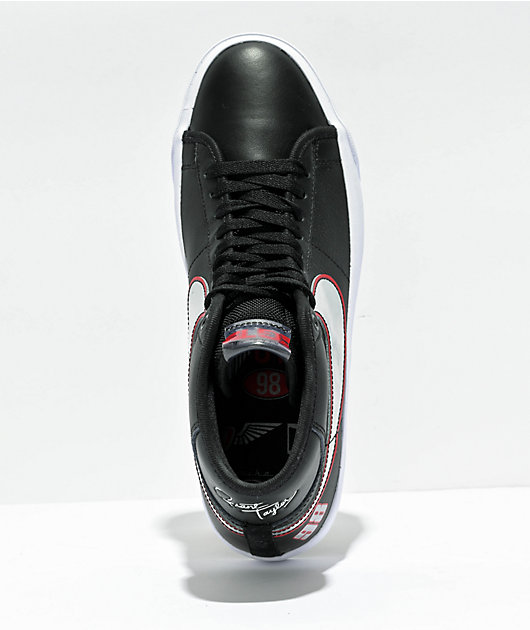 Nike blazer black on sale red