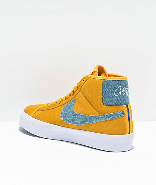 Nike SB Blazer Mid GT Pro University Gold Game Royal Skate Shoes