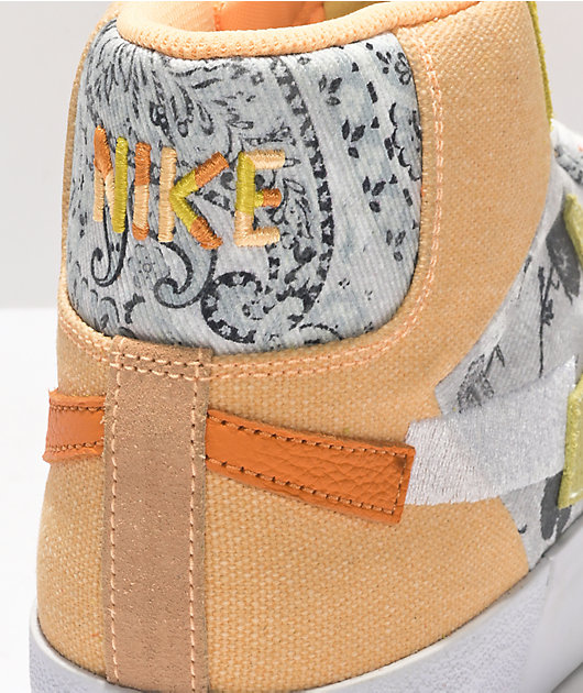 Nike SB Blazer Mid PRM Melon & Citron Skate Shoes | Zumiez