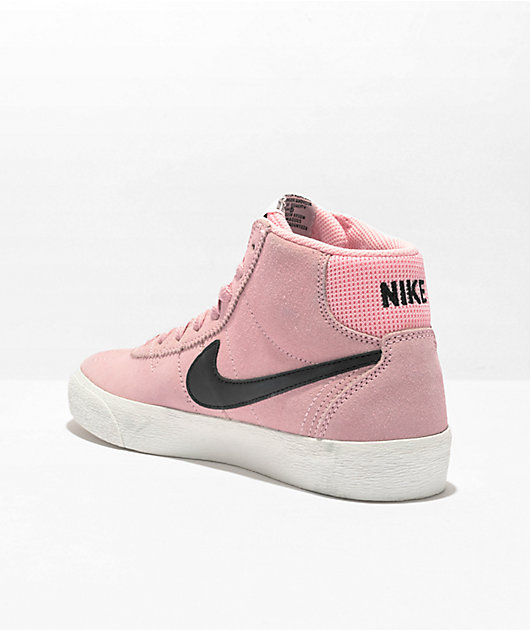 Pink and black high cheap top nikes