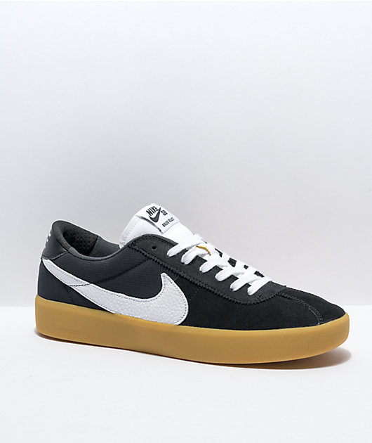 Nike SB Bruin React Black, White & Gum Skate Shoes