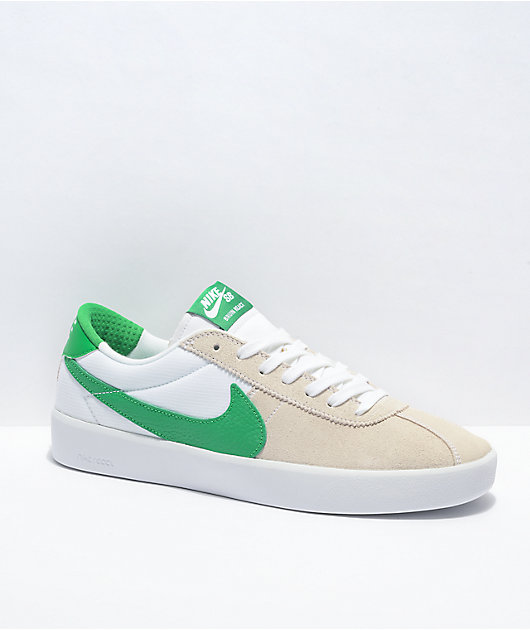 charla asesino Separar Nike SB Bruin React White & Lucky Green Skate Shoes