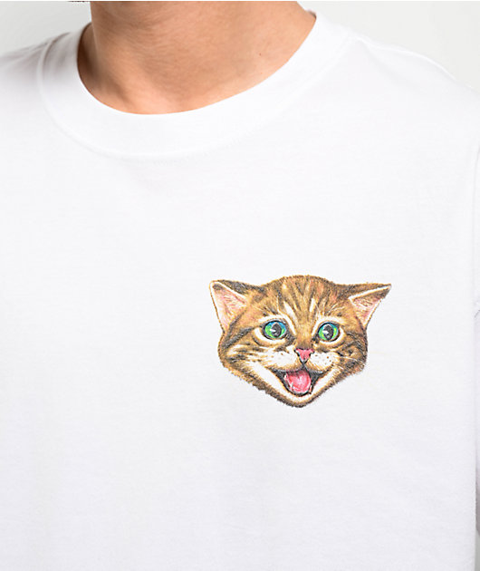 Nike SB Cat Scratch White T-Shirt | Zumiez