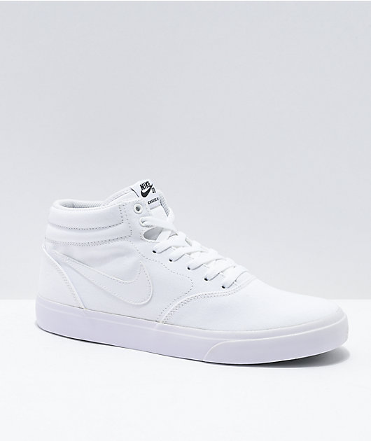 all white nike sb shoes