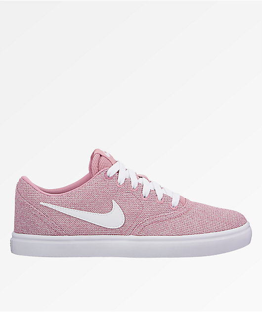 Nike SB Check Solarsoft Pink \u0026 White 